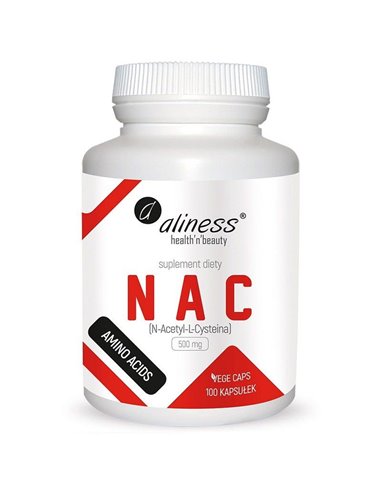 NAC N-ацетил L-цистеин, 500 мг, 100 капсул