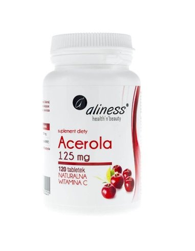 Натуральный витамин C Acerola, 125 мг, 120 таблеток