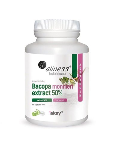 Экстракт Bacopa monnieri 50%, 500 мг, 100 вегетарианских капсул