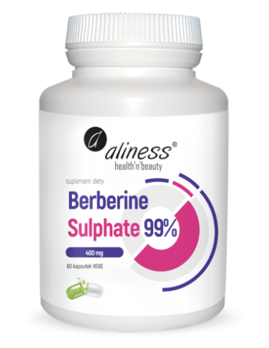Берберина сульфат 99% 400 мг, 60 растительных капсул